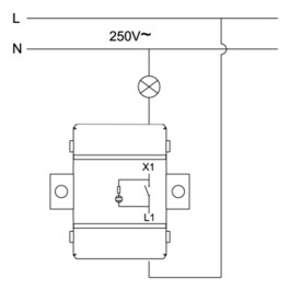 Schalter McPower Flair 250V~/10A UP weiß mit Orientierungsleuchte