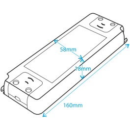 LED-Trafo McShine Slim elektronisch 1-30W 230V auf 12V 160x58x18mm