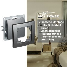 Wechselschalter McPower Flair 250V~/10A UP anthrazit