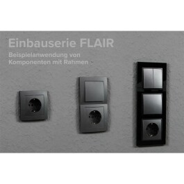 Schutzkontakt-Steckdose McPower Flair 250V~/16A Steckanschluss anthrazit