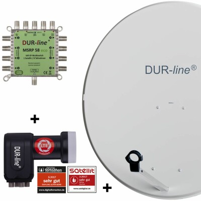 DUR-line MDA 90 G 1S/8T Eco 8 TN Multischalter Set