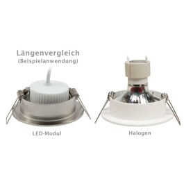 LED-Modul McShine PL-70 7W 620 Lumen 230V 50x25mm neutralweiß dimmbar