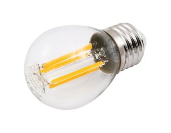 LED Filament Tropfenlampe McShine Filed E27 6W 820 lm warmweiß klar