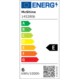 LED Filament Tropfenlampe McShine Filed E27 6W 820 lm warmweiß klar