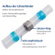 Lötverbinder McPower Ø4,5mm - blaue Markierung 1,5-2,5mm² Kabel 20er-Pack