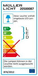 LED Deckenleuchte 1.600lm 3000K 24W warmweiß IP44 280x53mm Bewegungsmelder