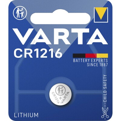 Lithium-Knopfzelle VARTA Electronics CR 1216 25mAh 3V 1er-Blister