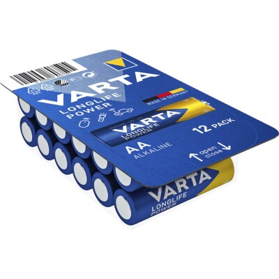 Mignon-Batterie VARTA Longlife Power Alkaline 1,5V Typ AA/LR6 12er-Pack