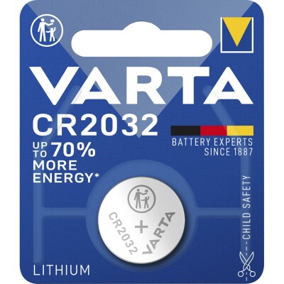 Lithium-Knopfzelle VARTA Electronics CR 2032 230mAh 3V 1er-Blister