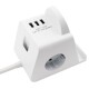 Tischsteckdose McPower BW-02 2x Steckdose 3x USB wireless Handyladegerät