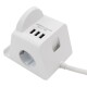 Tischsteckdose McPower BW-02 2x Steckdose 3x USB wireless Handyladegerät