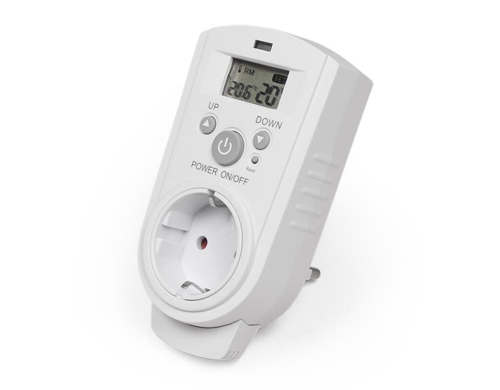 Steckdosen-Thermostat McPower TCU-530 5-30 °C max. 3680W 230V Display