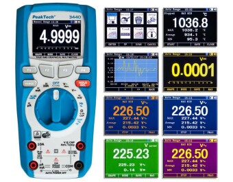 PeakTech Multimeter P 3440 TrueRMS mit Datenlogger