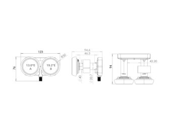 Inverto Monoblock Single LNB IDLM-SIM410 (Astra/Hotbird)