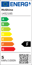 Einbauleuchten-Set McShine 10xRahmen,10x LED-Modul 5W 400lm 230V Edelstahl,