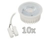 Einbauleuchten-Set McShine 10xRahmen,10x LED-Modul 5W 400lm 230V Edelstahl,