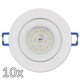 Einbauleuchten-Set McShine 10xRahmen 10xLED-Modul 5W 400lm 230V weiß IP44