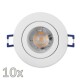 Einbauleuchten-Set McShine 10xRahmen 10xLED-Modul 5W 400lm 230V weiß Ip44