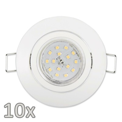 Einbauleuchten-Set McShine 10xRahmen 10xLED-Strahler 5W 500lm weiß