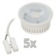 Einbauleuchten-Set McShine 5xRahmen 5xLED-Modul 5W 400lm 230V weiß