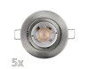 Einbauleuchten-Set McShine 5xRahmen 5xLED-Modul 5W 400lm 230V Edelstahl