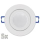 Einbauleuchten-Set McShine 5xRahmen 5xLED-Modul 3W 265lm 230V weiß IP44