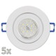 Einbauleuchten-Set McShine 5xRahmen 5xLED-Strahler GU10 5W 500lm weiß,IP44