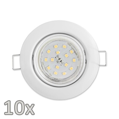 Einbauleuchten-Set McShine 10xRahmen 10xLED-Strahler weiß 5W 500lm