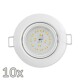 Einbauleuchten-Set McShine 10xRahmen 10xLED-Modul 5W 440lm 230V weiß