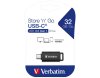 USB-C 3.2 Stick Verbatim 32GB Speicher Store n Go Typ C Schiebemechanismus