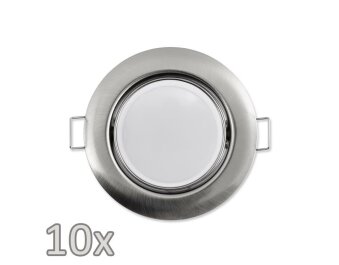 Einbauleuchten-Set McShine,10xRahmen 10xLED-Modul 5W...