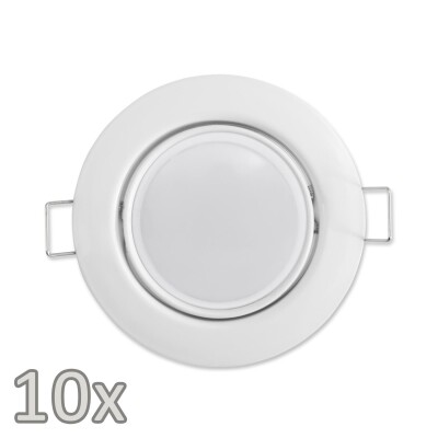 Einbauleuchten-Set McShine 10xRahmen 10xLED-Modul 7W 608lm 230V weiß