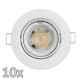 Einbauleuchten-Set McShine 10xRahmen 10xLED-Modul 5W 400lm 230V weiß