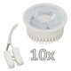 Einbauleuchten-Set McShine 10xRahmen 10xLED-Modul 5W 400lm 230V weiß