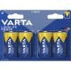 Mono-Batterie VARTA Longlife Power Alkaline Typ D LR20 1,5V 4er Pack