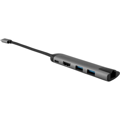 USB-C Multiport-Hub von Verbatim USB 3.0 HDMI SD Ethernet 15cm Kabel