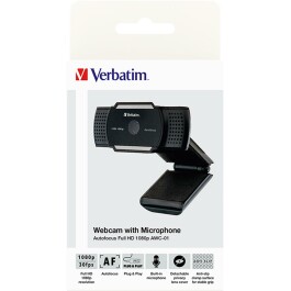 Webcam Verbatim AWC-01- Full-HD 1080p schwarz 2560x1440 30 FPS USB