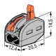 Classic-Verbindungsklemme WAGO alle Leiterarten 2 Klemmstellen max 4mm²