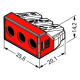 Verbindungsdosenklemme WAGO ein- und mehrdrähtige Leiter max. 6mm² rot