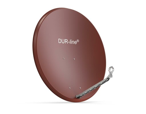 DUR-line Select 85/90cm Satellitenschüssel Alu ziegelrot (B-Ware)