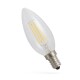 LED Filament Kerzenlampe E14 230V 1W 1800K - ultra warmweiß klar