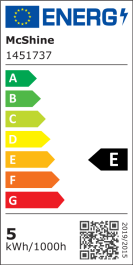 LED-Einbauleuchte McShine EL-313 4,5W 450Lumen 3000K warmweiß 10er-Pack