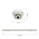 LED-Feuchtraumleuchte 150cm 52W 8900lm 4000K IP65 IK10