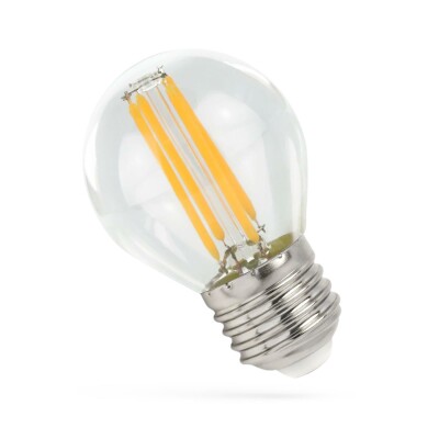 LED Filament Tropfenlampe E27 230V 4W 1800K - ultra warmweiß klar