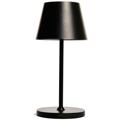 LED-Tischleuchte ROLF KERN „Club“ 25cm schwarz Akku dimmbar