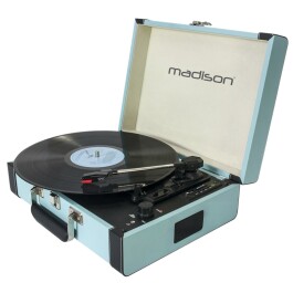 Nostalgie Schallplattenkoffer MADISON MAD-RETROCASE-BLU...