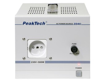 Trenntransformator PeakTech P 2240 230V AC 2,5A 500W...