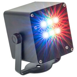 LED-Strobe-Effekt IBIZA TINYLED-RGB-STROBE akkubetrieben 6x 1W RGB LED