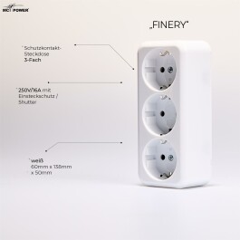 Aufputz-Set McPower Finery Kombi 4-teilig weiß