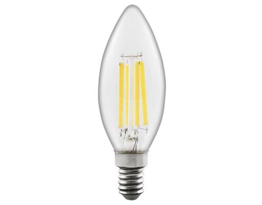 LED Filament Kerzenlampe McShine Filed 3000K E14 6W 1055lm 230V warmweiß